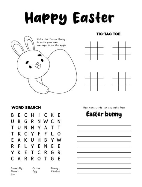 Free Printable Easter Activities For Elementary Students at Jonathan ... - Auto News