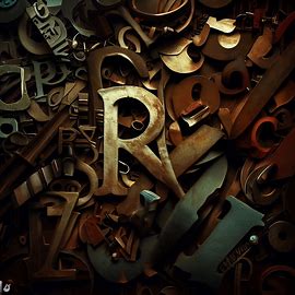 Picture a still life of various letters arranged in a beautiful and eye-catching composition.. Image 1 of 4