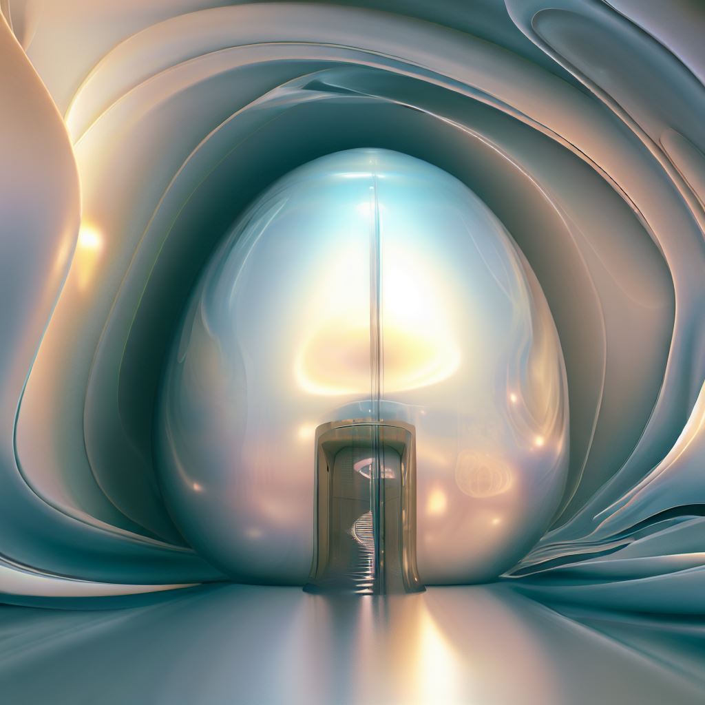 Create an elevator that is shaped like a giant pearl.