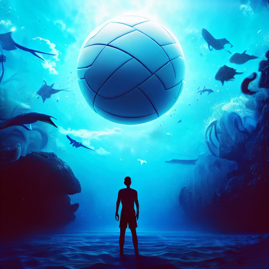 Imagine a world where volleyball is played in an underwater world