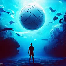 Imagine a world where volleyball is played in an underwater world