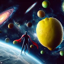 Create a world of many parallel universes where lemon is a super power.. Image 3 of 4