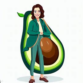 Design an avocado-themed fashion accessory that is both stylish and functional.. Image 3 of 4