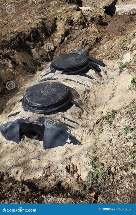 Installing Septic Tank stock image. Image of plant, hygienic - 18995295