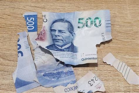 ¿Qué puedes hacer si rompes un billete?