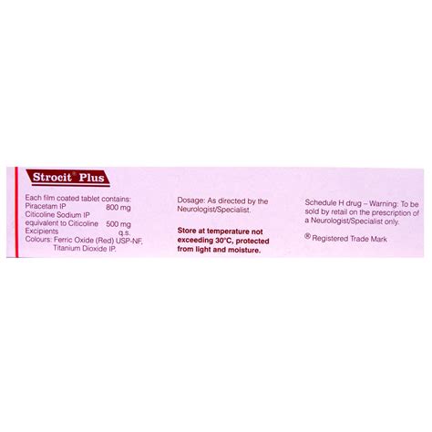Strocit Plus Tablet | Uses, Side Effects, Price | Apollo Pharmacy