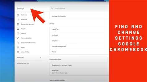 Chromebook Settings Menu 的图像结果