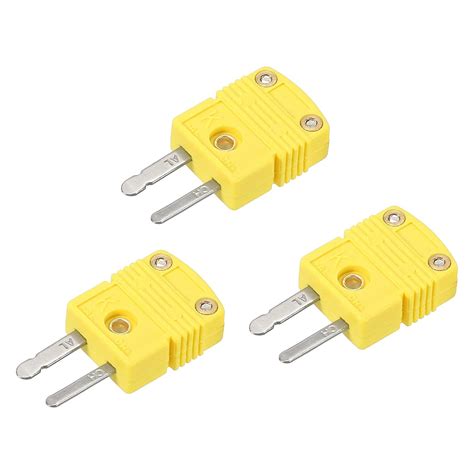 MECCANIXITY K Type Thermocouple Wire Connectors Male Plug Adapter High ...
