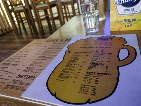 Menu at House of Draft, Bengaluru