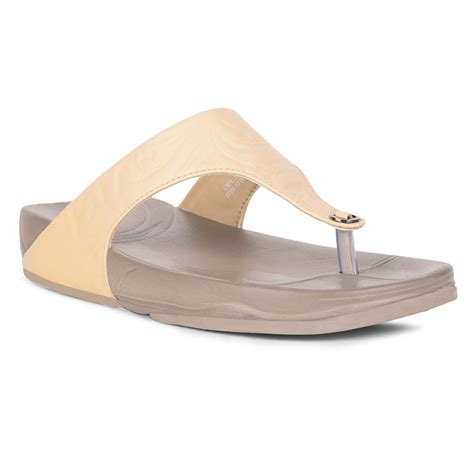 Buy AHA By Liberty DIVA-10 Casual Slides For Women - Beige