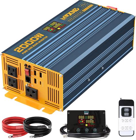 Amazon.com: MWXNE 2000W Pure Sine Wave Power Inverter DC 12V to 110V ...