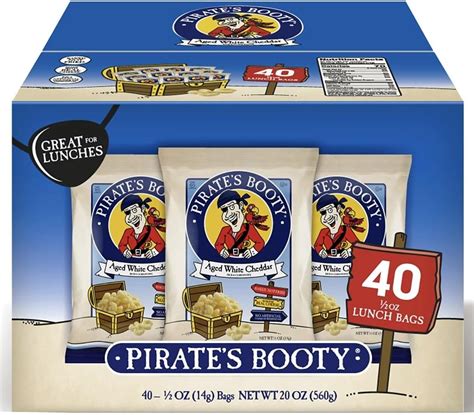 Amazon.com: Pirate’s Booty Snack Puffs, Aged White Cheddar, 10 oz.