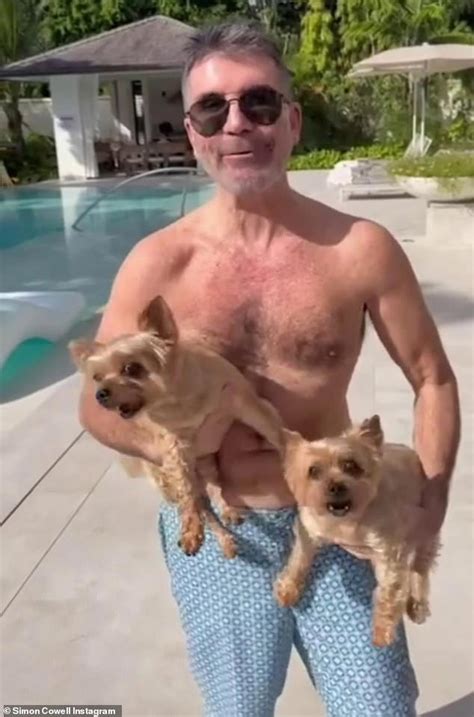 Simon Cowell, 66, showcases his toned physique as he poses shirtless ...