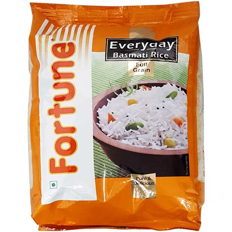 Fortune Basmati Rice - Full Grain, 1kg Pack : Amazon.in: Grocery ...