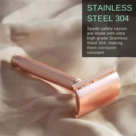 Buy HAJAMAT SPADE DOUBLE EDGE SAFETY RAZOR STAINLESS STEEL 304- CLOSED ...