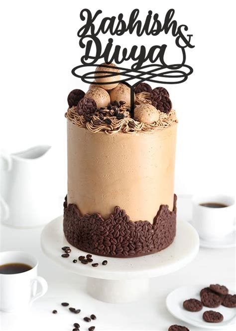 Name cake topper