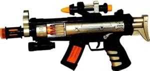 Kidskadai Plastic Toy Gun for Kids Flashing Light | Gun Toy with Sound ...