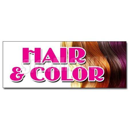 Signmission HAIR & COLOR DECAL sticker coloring manicurist pedicure ...
