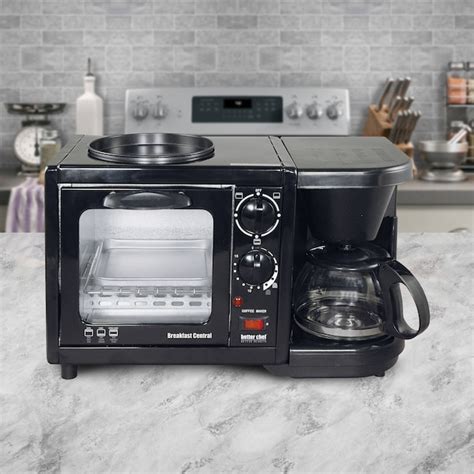 Better Chef Breakfast central 2-Slice Black Convection Toaster Oven ...