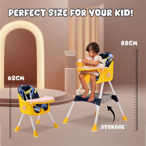 Baby High Chair (3-36 Months) | 20kg Capacity | 3-in-1 Foldable ...