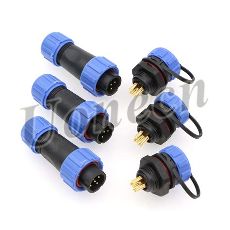 Uonecn Sp13 5 Pin Waterproof Connector Plug Socket Aviation Connector ...