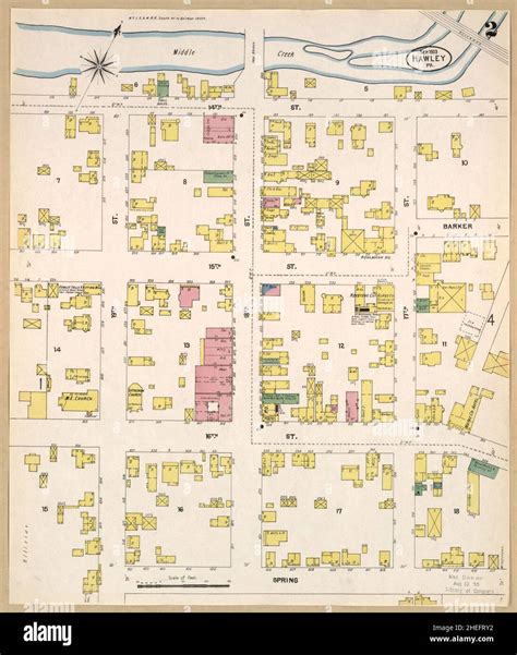 Hawley pennsylvania map hi-res stock photography and images - Alamy