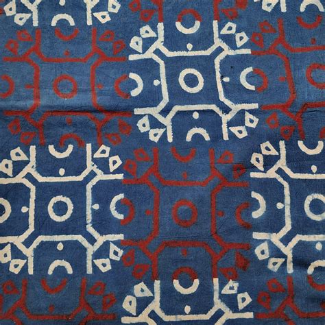Ajrak Fabrics – Buy Online Ajrak Fabrics, Ajrak Cotton Hand Block Print ...