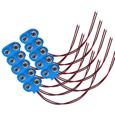 Vincentvolt 9 Volt Battery Connector Pack Of 10 : Amazon.in: Home ...