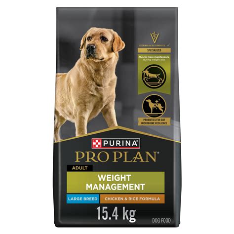 Purina Pro Plan Weight Management Large Breed Formula, Dry Dog Food 15. ...