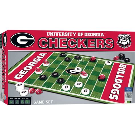 Masterpieces Officially licensed NCAA Georgia Bulldogs Checkers Board ...