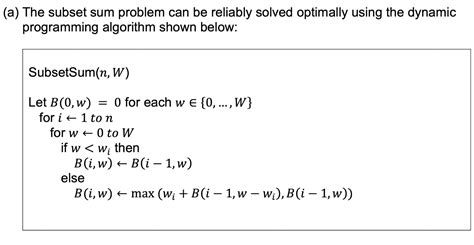 Subset Sum Problem Dynamic Programming 的图像结果