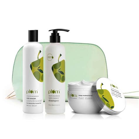 Buy Plum Olive & Macadamia Get Nourished Trio | Dull, Dry, Damaged Hair ...