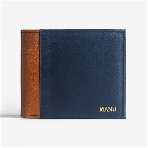 Buy Customised Deep Blue Men's Leather Wallet online in India - The ...