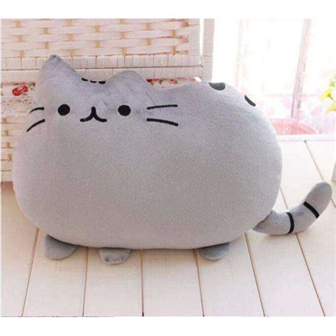 Buy Cute Stuffed Grey Cat Plush Animal Soft Toy Online at Lowest Price ...