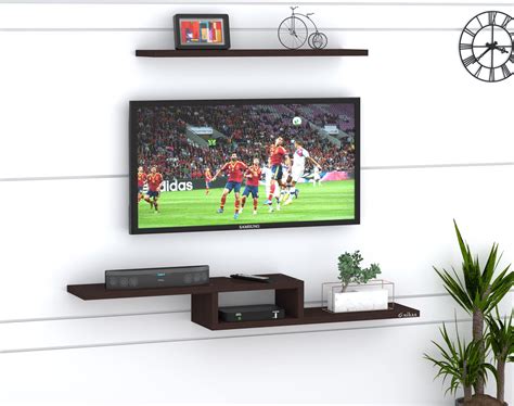 Anikaa Roxy Engineered Wood Wall Mount TV Unit/TV Stand/Wall Set Top ...