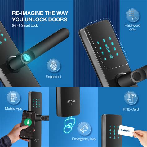Ozone Life Lite Smart Door Lock | Fingerprint & RFID
