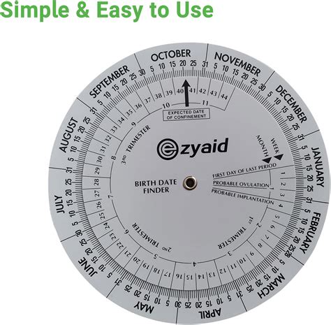 Pregnancy Wheel (Pack of 6), Due Date OB-GYN Philippines | Ubuy