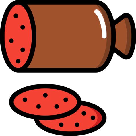 Pepperoni Basic Miscellany Lineal Color icon | Freepik