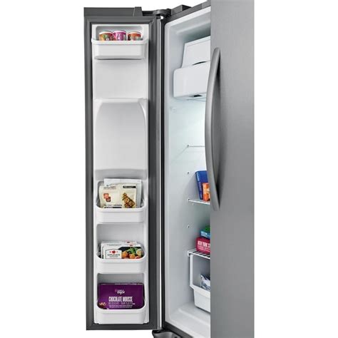 Frigidaire 22-cu ft Side-by-Side Refrigerator with Ice Maker EasyCare ...