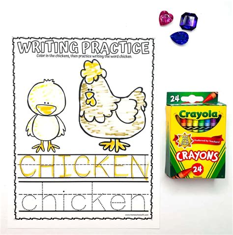 Chicken Worksheets for Preschoolers (Free Printables)
