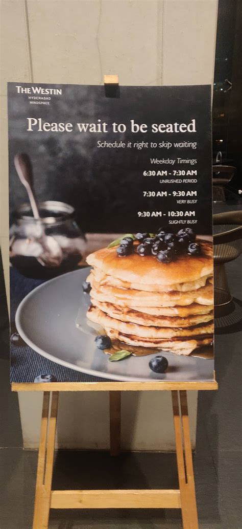 Menu at Seasonal Tastes, Hyderabad, The Westin