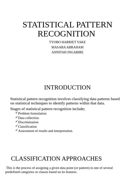 Image result for Statistical Pattern Recognition