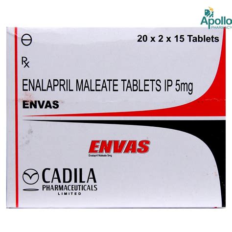 Envas Tablet 15's Price, Uses, Side Effects, Composition - Apollo Pharmacy