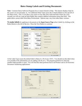 Image result for Bates Stamp Program