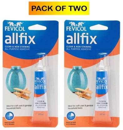 fevicol All Fix Multipurpose Adhesive/Bond Combo Pack [20ml Each ...