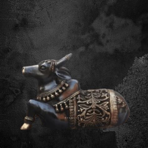 15" Traditional Nandi Idol in Brass for Pooja and Vedic Rituals