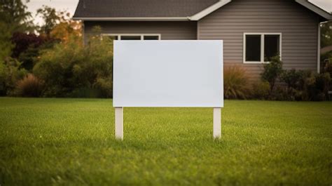 Generative ai real estate street sign or banner mock up for sale ...