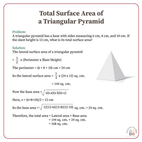 Surface Area Formula for Triangular Pyramids 的图像结果