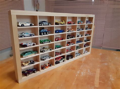 Hot Wheels Display Case - 36 Cars Wooden - Etsy Canada | Spielzeugauto ...