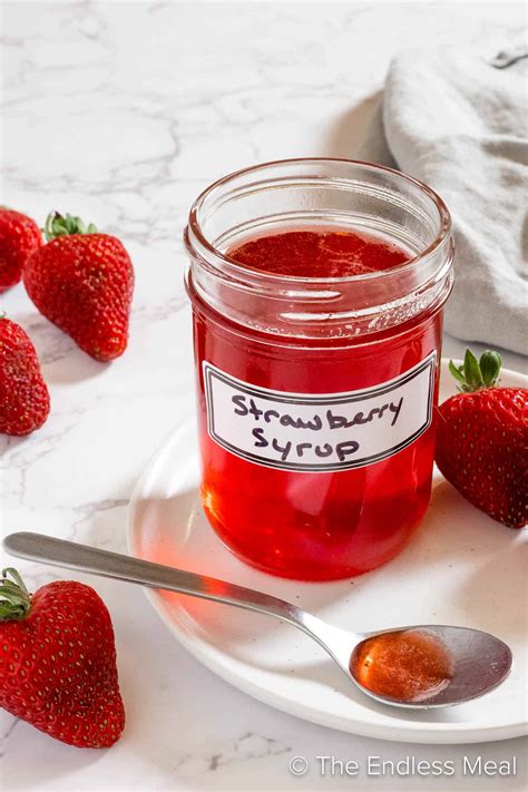 Strawberry Simple Syrup - The Endless Meal®